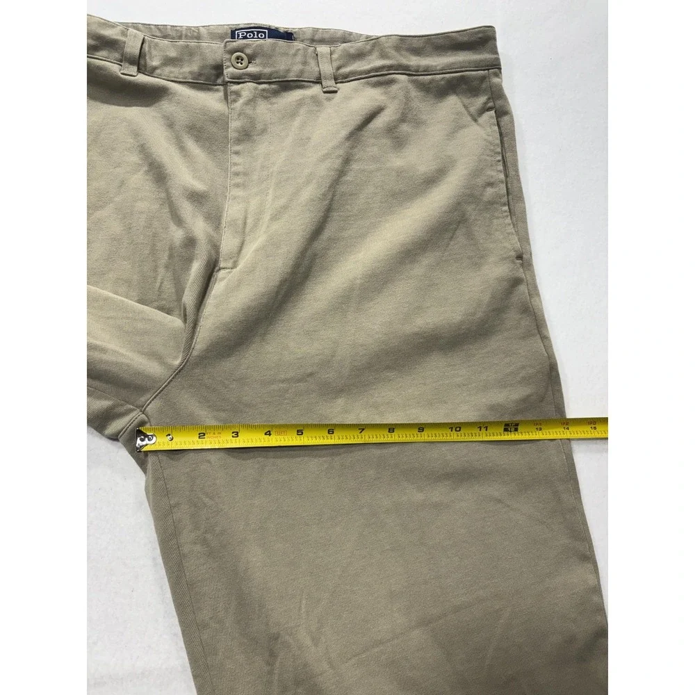 Polo Ralph Lauren Chino Pants Mens 42x30 Beige Regular Fit Cotton Casual Work